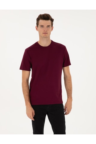 Pierre Cardin Erkek Plum Tişört 50308037-vr177 Plum