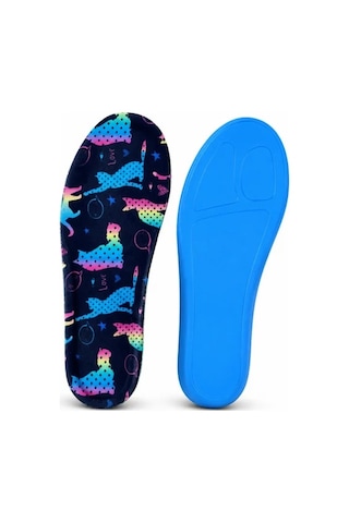 Black Flex Cat Love Memory Foam Darbe Emici Digital Baskılı Hafızalı Çocuk İç Tabanlık