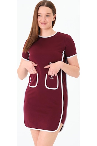 Sortie Collection Biyeli Elbise Bordo