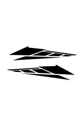 Zcjb 2 Parça Evrensel Araba Gövde Stickerı Kendin Yap Siyah