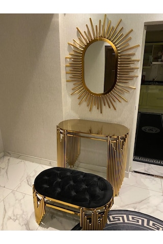 Ekgconcept Piyano Model Lüx Gold Dresuar Takımımız Paslanmaz Kararmaz Gold