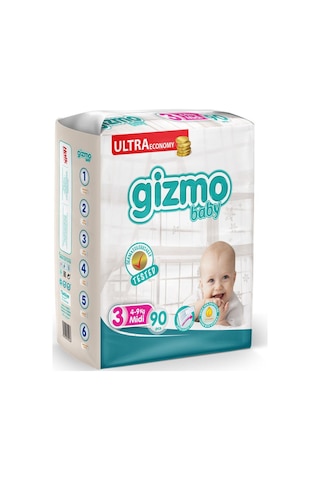 Gizmo Ultra Midi 4 Kg-9 Kg Bebek Bezi 90 Lı 3 Numara