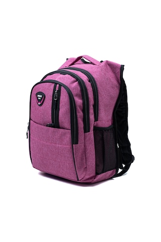 Çok Gözlü Ergonomik Sırt Çantası Su İtici Unisex Okul, Günlük Ve Seyahat Çantası Pembe Pembe