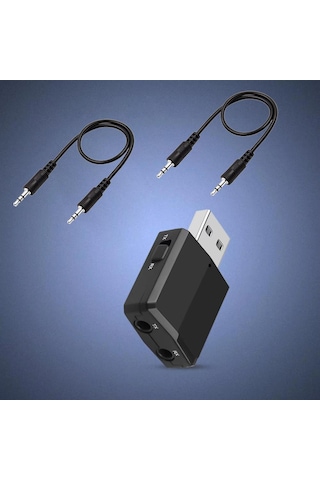 Zf-169plus Kablosuz 3in1 Bluetooth 5.0 Usb Ses Adaptörü Alıcı-verici Transmitter-receiver Araç 3.5mm Aux Stereo Tv Pc Hoparlör Bilgisayar Tablet Kulaklıklar İçin