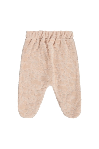 Civil Baby Tavşan Nakışlı 1-9 Ay Tek Alt Bebe - Pudra