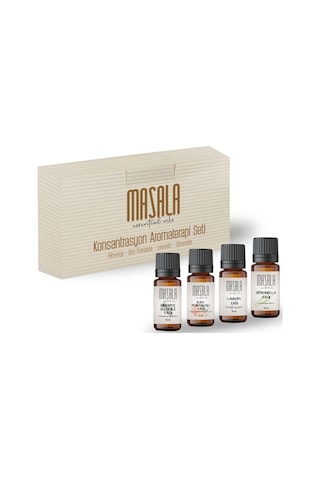Masala Biberiye 10 ML + Sitronella 10 ML + Lavanta 10 ML + Kan Portakalı 10 ML