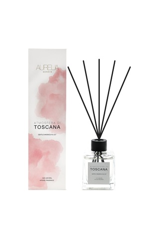 Aurelia Geneve Atmosfera Di Toscana - Gentle Magnolia & Lily Diffuser - Manolya & Zambak Büyük Çubuklu Oda Kokusu 100 ML