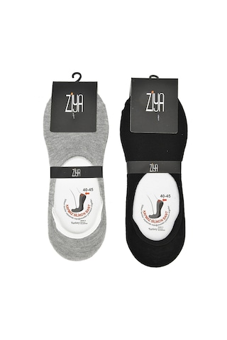 Ziya Erkek Bambu Sneakers Babet 6'lı Çorap Siyah X3 13173Z033 Siyah