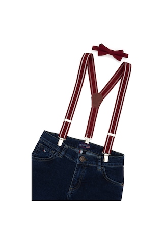 U.S. Polo Assn. Erkek Çocuk Bordo Pantolon Askısı 50313417-VR014