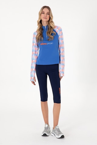 U.S. Polo Assn. Kadın Lacivert Yüksek Bel Capri Spor Tayt 50300687-VR033