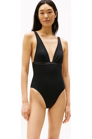 Tommy Hilfiger Plunge One Pıece Rp Ext Kadın Mayo Uw0uw05845bds Siyah