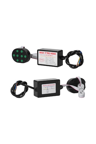 Dianziye Araba Klarnet Kontrol Cihazı - 8 Farklı Ses Efekti Seçimi, Ses Seviyesi Ayarlama, Kablolu Kumanda, 12-24v Uyumlu