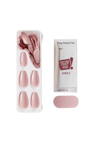 İmpress Color Kendinden Yapışkanlı Takma Tırnak Uzun Nude Kiremit