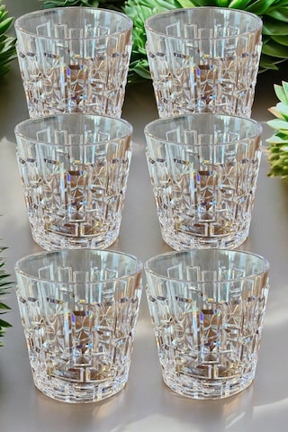 Kırılmaz Viski Bardağı 200 Ml Kokteyl Kadehi Polikarbon Özel Üretim 6 Adet Şeffaf