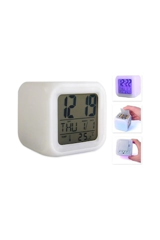 Renk Değiştiren Dijital Alarm Küp Saat Diğer