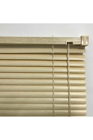 Pvc Jaluzi 25 Mm 100X160 Cm Ölçülerinde Ahşap Desenli Kahverengi