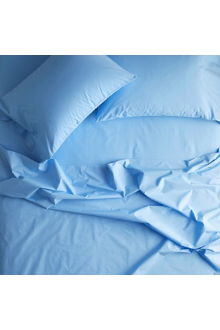 Prime Sleeks %100 Pamuk Yastık Kılıfı 2 Adet - Mavi - 50x70cm Mavi