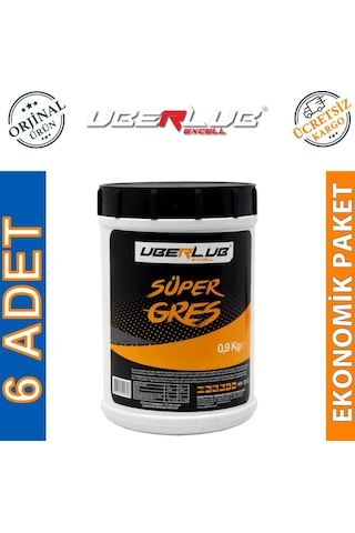 Uberlub Excell Gres Lityum Sabunlu 6 A Beyaz Gres 900 G