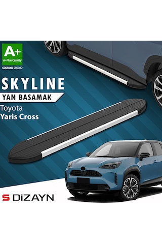 S-dizayn Toyota Yaris Cross Skyline Aluminyum Yan Basamak 183 Cm 2020 Üzeri A+ Kalite