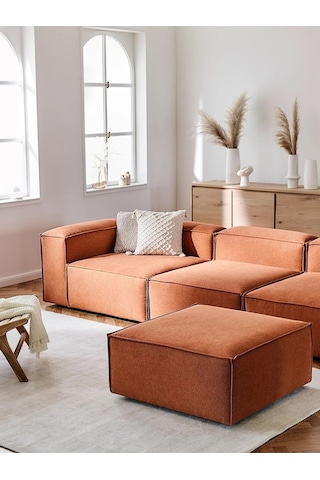 Nex 4 Modül Modüler L Köşe Koltuk Takımı Kiremit