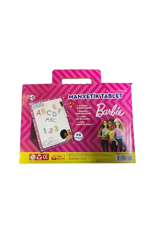 Barbie Alfabe Sayı Manyetik Magnet Seti (62 Parça)