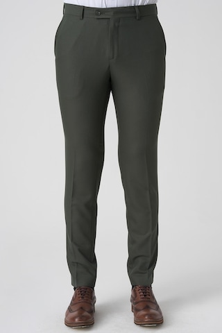 White Stone Alcobaça P1026 Slim Fit Kumaş Pantolon Yeşil Yeşil