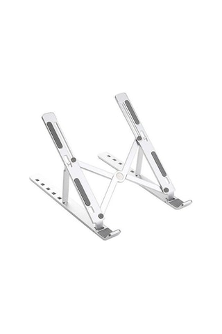 Stand 6 Kademeli Ergonomik Katlanabilir Taşınabilir Masaüstü Alüminyum Ayarlanabilir Laptop Standı Çok Renkli