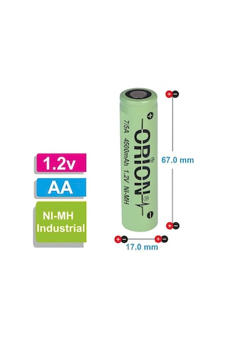 Orion 4500 mAh 1.2 V 7/5A Ni-MH Şarj Edilebilir Pil