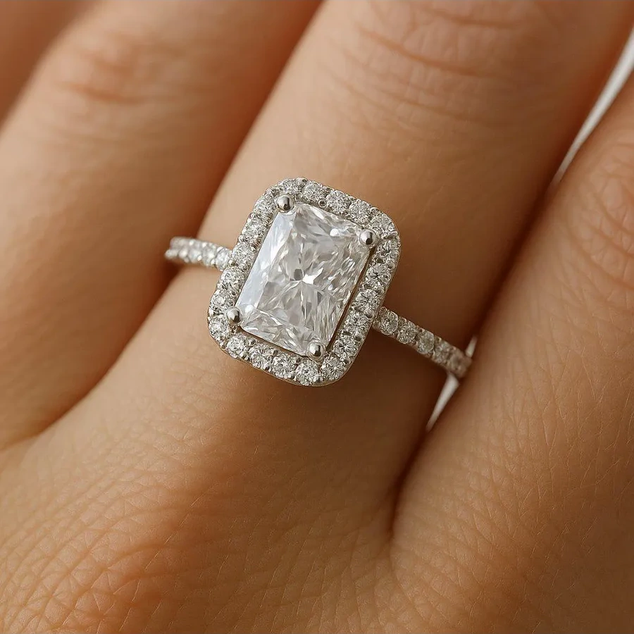 Torgovyj Dom Uvelir Holding Gümüşten Yürüyüş Halkası Büyük Merkez Taşlı 474416491 Gri