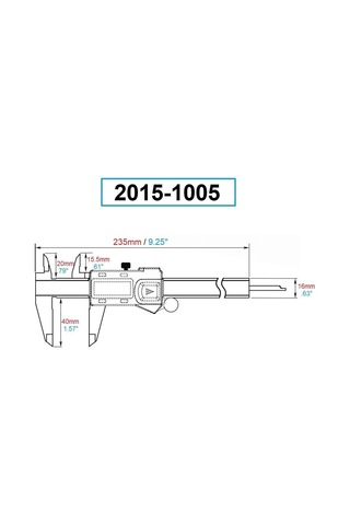 Dasqua 2015-1005 Yağ, Su, Toz Geçirmez 0-150Mm Dijital Kumpas
