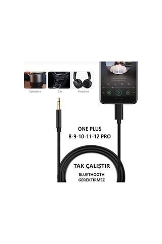 One Plus 9 Pro 10 Pro 11 Pro 12 Pro 8 Pro Aux Kablo Type C Aux Kablo Dac Çipli Örgü Tak Çalıştır
