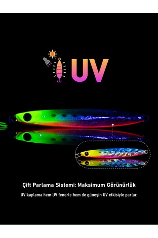 Jig, Zoka, Suni Yem, Glow Uv Metal Jig, 45gr 10cm Jıgto Nova-45