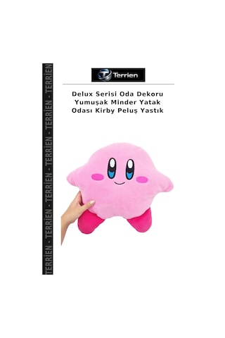 Delux Serisi Oda Dekoru Yumuşak Minder Yatak Odası Kirby Peluş Yastık Çok Renkli