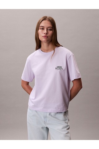 Calvin Klein Bayan T Shirt Lv047f801g 3oq Lila Lila