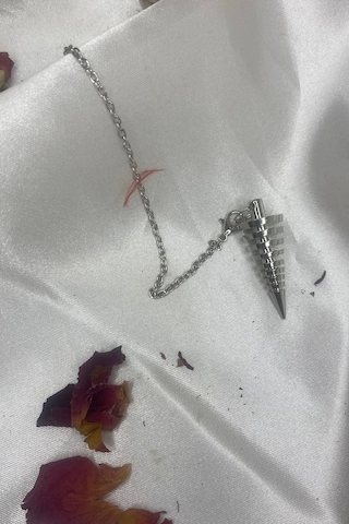 Gümüş Çelik Pandül Sarkaç Metal Burgu Çok renkli