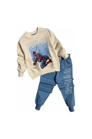 Örümcek Adam Mavi Renk Erkek Çocuk Eşofman Takım Mavi