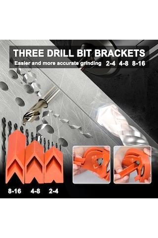 Geeroyoo Elmas Taşlama Tekerlekli Çok Amaçlı Matkap Ucu Bileyici - Portatif Ve Pratik Keskinleştirme Aracı