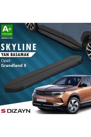 S-dizayn Opel Grandland 2 Hybrid Benzinli Skyline Siyah Yan Basamak 193 Cm 2024 Üzeri A+ Kalite