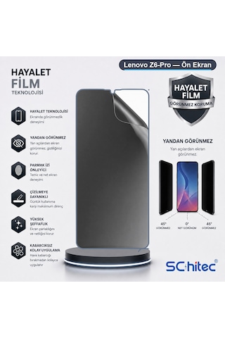 Z6-pro Uyumlu Ön Yüzey Hayalet Privacy Hidrojel Ekran Koruyucu 08941431