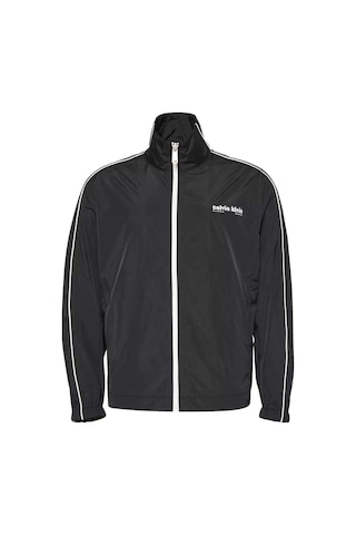 Calvin Klein Erkek Dik Yaka Kolu Şeritli Track Ceket - Siyah-9200 Black