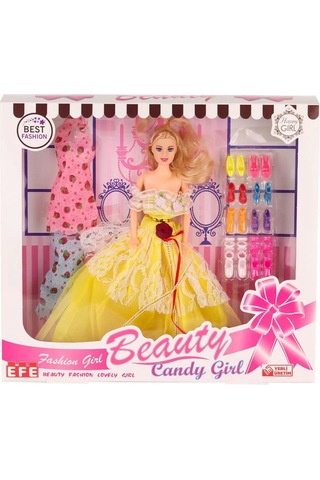 Mey İthalat 207 Ayakkabı Setli Candy Girl Bebek -toys