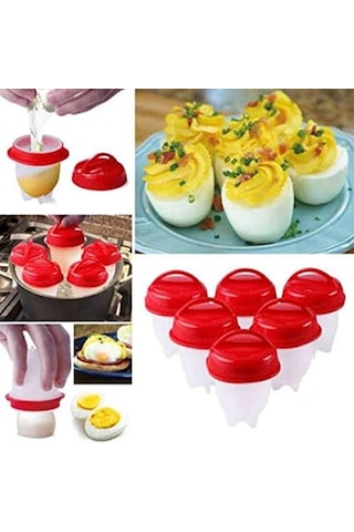 Silikon Yumurta Haşlama Kabı 6lı Set Genel