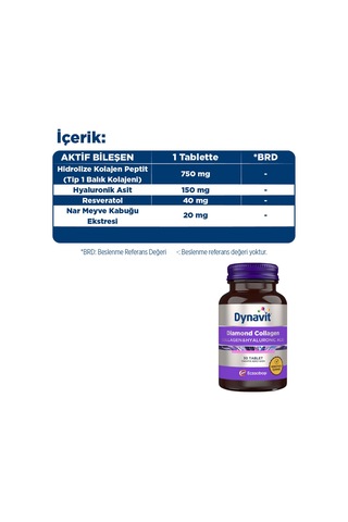 Dynavit Collagen & Hyaluronic Acid 30 Tablet