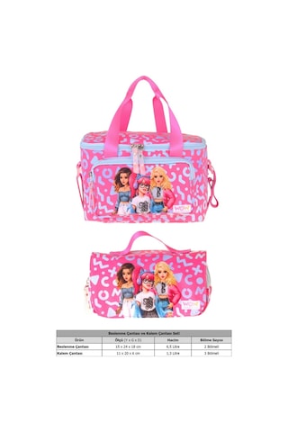 Wow Generation Kız Çocuk Girl Friends Kırmızı Thermo Beslenme Çantası Ve Kalemlik Seti - Setwg-w6060