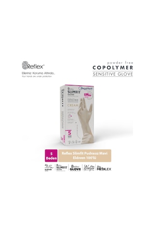 Slimfit Glove Pudrasız Yırtılmaya Dayanıklı Tek Kullanımlık Krem Eldiven 100'lü Slimfit Glove Pudrasız Yırtılmaya Dayanıklı Tek Kullanımlık Krem Eldiven 100'lü