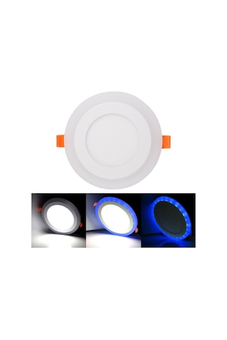 Çift Renkli Led Panel Mavi-Beyaz 6+3W Iki Renkli Spot Lamba
