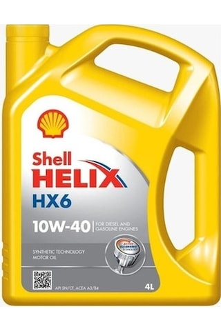 Shell Helix HX6 10W-40 Sentetik Motor Yağı 4 L