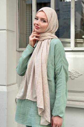 Bambu Kraş Şal Tesettür Giyim, Yüksek Kalite, Hafif, Rahat, Şık, Premium, Lux, Shawl, Scarf Taş Rengi