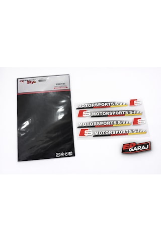 Audi Motorsports S-lıne Logo Sticker Seti 0