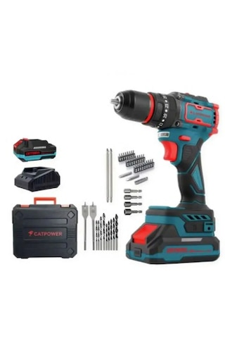 Catpower 1050 Akülü Darbeli Vidalama 70 Parça Uç Setli Catpower 1050 Akülü Darbeli Vidalama 70 Parça Uç Setli